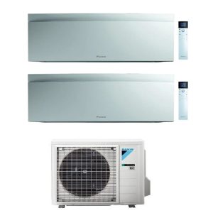 Condizionatore Daikin Emura3 Dual BTU 12.000+12.000 R32 Inverter Wi-Fi A+++/A++ esterna 18.000 BTU