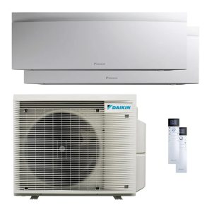 Condizionatore Daikin Emura3 Dual Split 7000 + 7000 BTU R32 Inverter A+++/A++ esterna 14.000 BTU