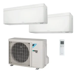 Condizionatore Daikin Stylish Bianco Dual Split 7000 + 7000 BTU R32 Inverter WiFi A+++/A++ esterna 14.000 BTU