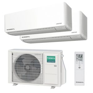 Climatizzatore Dual Split General KMCG 7.000 + 7.000 BTU R32 Inverter A+++/A++ esterna 14.000 BTU