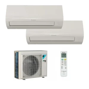Condizionatore Daikin Dual Split Sensira 9000 + 9000 BTU R32 Inverter WiFi A++/A+ esterna 14.000 BTU